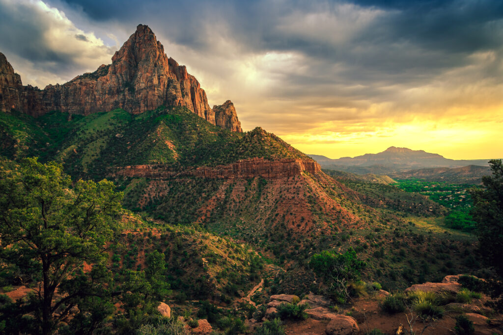 Watchman Trail, Sunset, Zion National Park