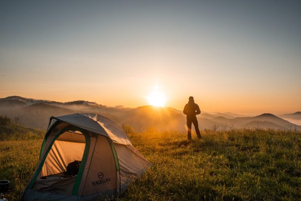 solo camping, staying safe while camping alone, camping