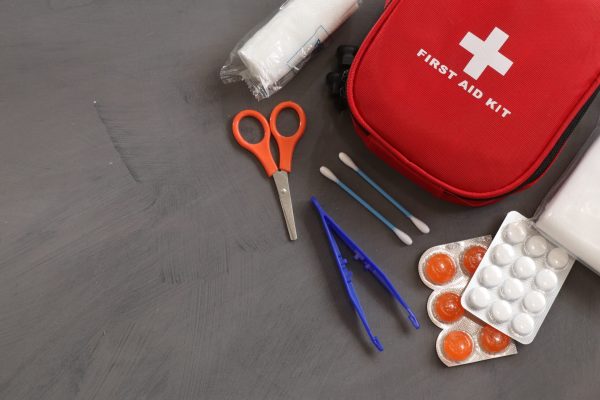 first aid kit, safety, gear list, safer camper