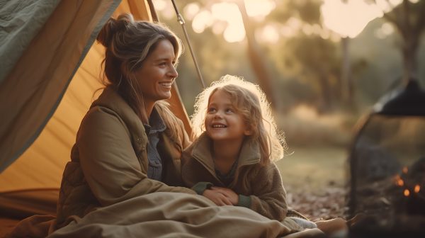 Family bonding through camping, Outdoor creativity for children, Campsite environmental activities, Kids' nature adventure programs